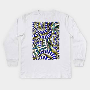 The Afterlife - Vivid Blue Kids Long Sleeve T-Shirt